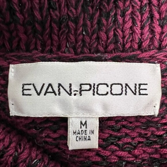 Evan Picone Womens Pullover Sweater Multicolor Long Sleeve Cowl Neck Medium - Picture 10 of 10